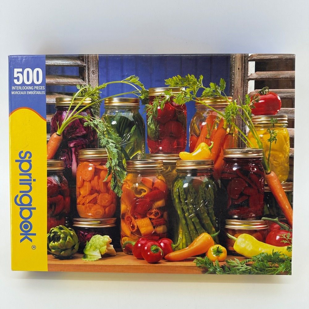 Springbok Canned Veggies 500 Piece Jigsaw Puzzle Kitchen Still Life 1JIG01435